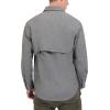 imageLittle Donkey Andy Mens UPF 50 UV Protection Shirt Breathable Long Sleeve Fishing Hiking Shirt AirHoles TechCarbon Heather
