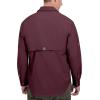imageLittle Donkey Andy Mens UPF 50 UV Protection Shirt Breathable Long Sleeve Fishing Hiking Shirt AirHoles TechDark Red Heather