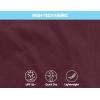 imageLittle Donkey Andy Mens UPF 50 UV Protection Shirt Breathable Long Sleeve Fishing Hiking Shirt AirHoles TechDark Red Heather
