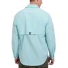 imageLittle Donkey Andy Mens UPF 50 UV Protection Shirt Breathable Long Sleeve Fishing Hiking Shirt AirHoles TechLight Blue Heather