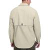 imageLittle Donkey Andy Mens UPF 50 UV Protection Shirt Breathable Long Sleeve Fishing Hiking Shirt AirHoles TechLight Khaki Heather