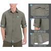 imageLittle Donkey Andy Mens UPF 50 UV Protection Shirt Breathable Long Sleeve Fishing Hiking Shirt AirHoles TechSage Heather