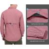 imageLittle Donkey Andy Mens UPF 50 UV Protection Shirt Breathable Long Sleeve Fishing Hiking Shirt AirHoles TechWatermelon Heather