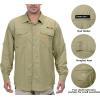 imageLittle Donkey Andy Mens UPF 50 UV Protection Shirt Long Sleeve Fishing Hiking ShirtBage
