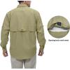 imageLittle Donkey Andy Mens UPF 50 UV Protection Shirt Long Sleeve Fishing Hiking ShirtBeige
