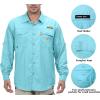 imageLittle Donkey Andy Mens UPF 50 UV Protection Shirt Long Sleeve Fishing Hiking ShirtBlue