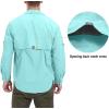 imageLittle Donkey Andy Mens UPF 50 UV Protection Shirt Long Sleeve Fishing Hiking ShirtBluemultiple Pockets