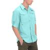 imageLittle Donkey Andy Mens UPF 50 UV Protection Shirt Long Sleeve Fishing Hiking ShirtBluemultiple Pockets