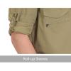 imageLittle Donkey Andy Mens UPF 50 UV Protection Shirt Long Sleeve Fishing Hiking ShirtTaupemultiple Pockets