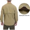 imageLittle Donkey Andy Mens UPF 50 UV Protection Shirt Long Sleeve Fishing Hiking ShirtTaupemultiple Pockets
