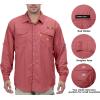 imageLittle Donkey Andy Mens UPF 50 UV Protection Shirt Long Sleeve Fishing Hiking ShirtWatermelon