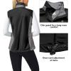 imageLittle Donkey Andy Womens Softshell Vest Lightweight Golf Vest Windproof Sleeveless Cycling Vest for Running HikingBlack