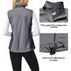 imageLittle Donkey Andy Womens Softshell Vest Lightweight Golf Vest Windproof Sleeveless Cycling Vest for Running HikingGray