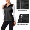 imageLittle Donkey Andy Womens Softshell Vest Lightweight Golf Vest Windproof Sleeveless Cycling Vest for Running HikingPure Black