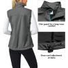 imageLittle Donkey Andy Womens Softshell Vest Lightweight Golf Vest Windproof Sleeveless Cycling Vest for Running HikingPure Gray