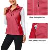 imageLittle Donkey Andy Womens Softshell Vest Lightweight Golf Vest Windproof Sleeveless Cycling Vest for Running HikingRed