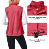 imageLittle Donkey Andy Womens Softshell Vest Lightweight Golf Vest Windproof Sleeveless Cycling Vest for Running HikingRed
