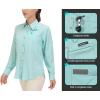 imageLittle Donkey Andy Womens UPF 50 UV Protection Shirt Breathable Long Sleeve Fishing Hiking Shirts Quick DryA Blue Tint