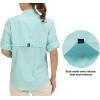imageLittle Donkey Andy Womens UPF 50 UV Protection Shirt Breathable Long Sleeve Fishing Hiking Shirts Quick DryA Blue Tint