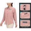 imageLittle Donkey Andy Womens UPF 50 UV Protection Shirt Breathable Long Sleeve Fishing Hiking Shirts Quick DryA Coral