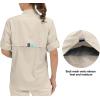 imageLittle Donkey Andy Womens UPF 50 UV Protection Shirt Breathable Long Sleeve Fishing Hiking Shirts Quick DryA Khaki