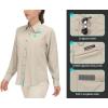 imageLittle Donkey Andy Womens UPF 50 UV Protection Shirt Breathable Long Sleeve Fishing Hiking Shirts Quick DryA Khaki