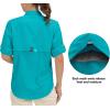 imageLittle Donkey Andy Womens UPF 50 UV Protection Shirt Breathable Long Sleeve Fishing Hiking Shirts Quick DryBluebird
