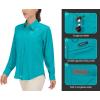 imageLittle Donkey Andy Womens UPF 50 UV Protection Shirt Breathable Long Sleeve Fishing Hiking Shirts Quick DryBluebird