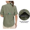 imageLittle Donkey Andy Womens UPF 50 UV Protection Shirt Breathable Long Sleeve Fishing Hiking Shirts Quick DryLoden Green