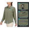 imageLittle Donkey Andy Womens UPF 50 UV Protection Shirt Breathable Long Sleeve Fishing Hiking Shirts Quick DryLoden Green