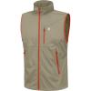 imageLittle Donkey Andy Mens Lightweight Softshell Vest Windproof Sleeveless Jacket for Travel Hiking Running GolfKhaki