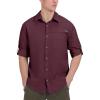 imageLittle Donkey Andy Mens UPF 50 UV Protection Shirt Breathable Long Sleeve Fishing Hiking Shirt AirHoles TechDark Red Heather