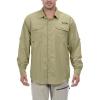 imageLittle Donkey Andy Mens UPF 50 UV Protection Shirt Long Sleeve Fishing Hiking ShirtBeige