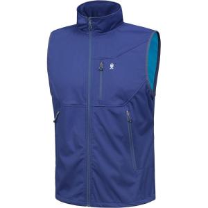 imageLittle Donkey Andy Mens Lightweight Softshell Vest Windproof Sleeveless Jacket for Travel Hiking Running GolfBlue