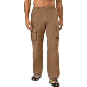 imageLittle Donkey Andy Mens Quick Dry UPF 50 Cargo Pants Stretch Lightweight Outdoor Hiking PantsCoffee