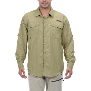 imageLittle Donkey Andy Mens UPF 50 UV Protection Shirt Long Sleeve Fishing Hiking ShirtBage