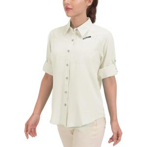 imageLittle Donkey Andy Womens UPF 50 UV Protection Shirt Breathable Long Sleeve Fishing Hiking Shirts Quick DryMarshmallow