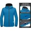imageLittle Donkey Andy Mens Lightweight Breathable Windbreaker Golf Jacket UPF50 Windproof Outdoor Running CoatHoodiedresden Blue