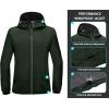 imageLittle Donkey Andy Mens Lightweight Breathable Windbreaker Golf Jacket UPF50 Windproof Outdoor Running CoatHoodieelm Green