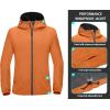 imageLittle Donkey Andy Mens Lightweight Breathable Windbreaker Golf Jacket UPF50 Windproof Outdoor Running CoatHoodieorange