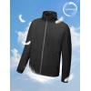 imageLittle Donkey Andy Mens Lightweight Breathable Windbreaker Golf Jacket UPF50 Windproof Outdoor Running CoatStand Collarblack