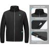 imageLittle Donkey Andy Mens Lightweight Breathable Windbreaker Golf Jacket UPF50 Windproof Outdoor Running CoatStand Collarblack
