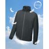 imageLittle Donkey Andy Mens Lightweight Breathable Windbreaker Golf Jacket UPF50 Windproof Outdoor Running CoatStand Collardark Gray