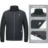 imageLittle Donkey Andy Mens Lightweight Breathable Windbreaker Golf Jacket UPF50 Windproof Outdoor Running CoatStand Collardark Gray
