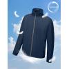 imageLittle Donkey Andy Mens Lightweight Breathable Windbreaker Golf Jacket UPF50 Windproof Outdoor Running CoatStand Collarnavy