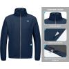 imageLittle Donkey Andy Mens Lightweight Breathable Windbreaker Golf Jacket UPF50 Windproof Outdoor Running CoatStand Collarnavy