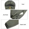 imageLittle Donkey Andy Mens Lightweight Packable Sun Protection Jacket Quick Dry Full Zip Hooded Windbreaker for HikingB Insulation Army Green