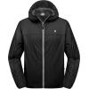 imageLittle Donkey Andy Mens Lightweight Packable Sun Protection Jacket Quick Dry Full Zip Hooded Windbreaker for HikingB Insulation Black