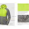 imageLittle Donkey Andy Mens Lightweight Running Jackets Full Zip Hooded Sports Jacket for Winter Hiking Golf CasualA6 GrayFluorescent Yellow