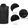 imageLittle Donkey Andy Mens Lightweight Warm Puffer Vest Outdoor Sleeveless Jacket for Golf Hiking Casual TravelA1 Jet Black
